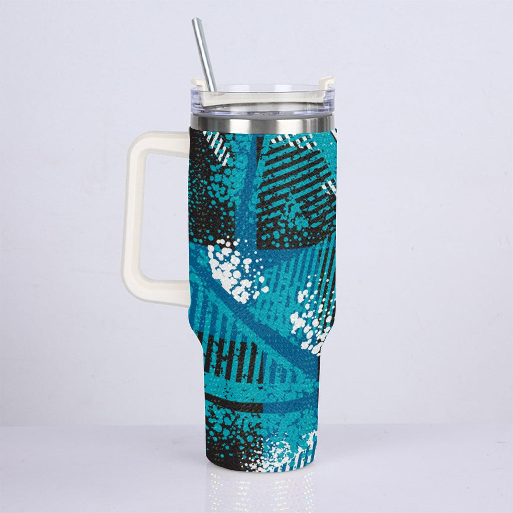 40oz Diamond Cup With Stainless Steel Straw