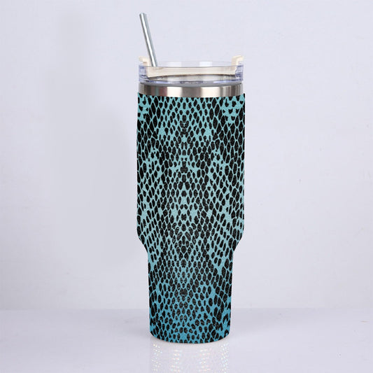 40oz Diamond Cup With Stainless Steel Straw