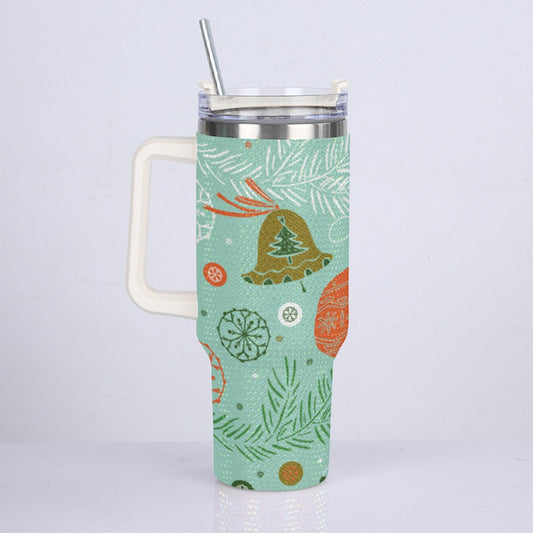 40oz Diamond Cup With Stainless Steel Straw