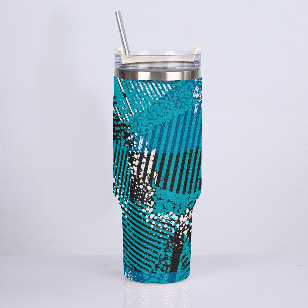 40oz Diamond Cup With Stainless Steel Straw