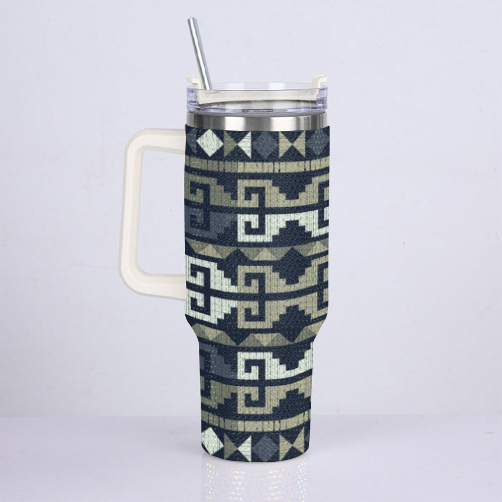 40oz Diamond Cup With Stainless Steel Straw