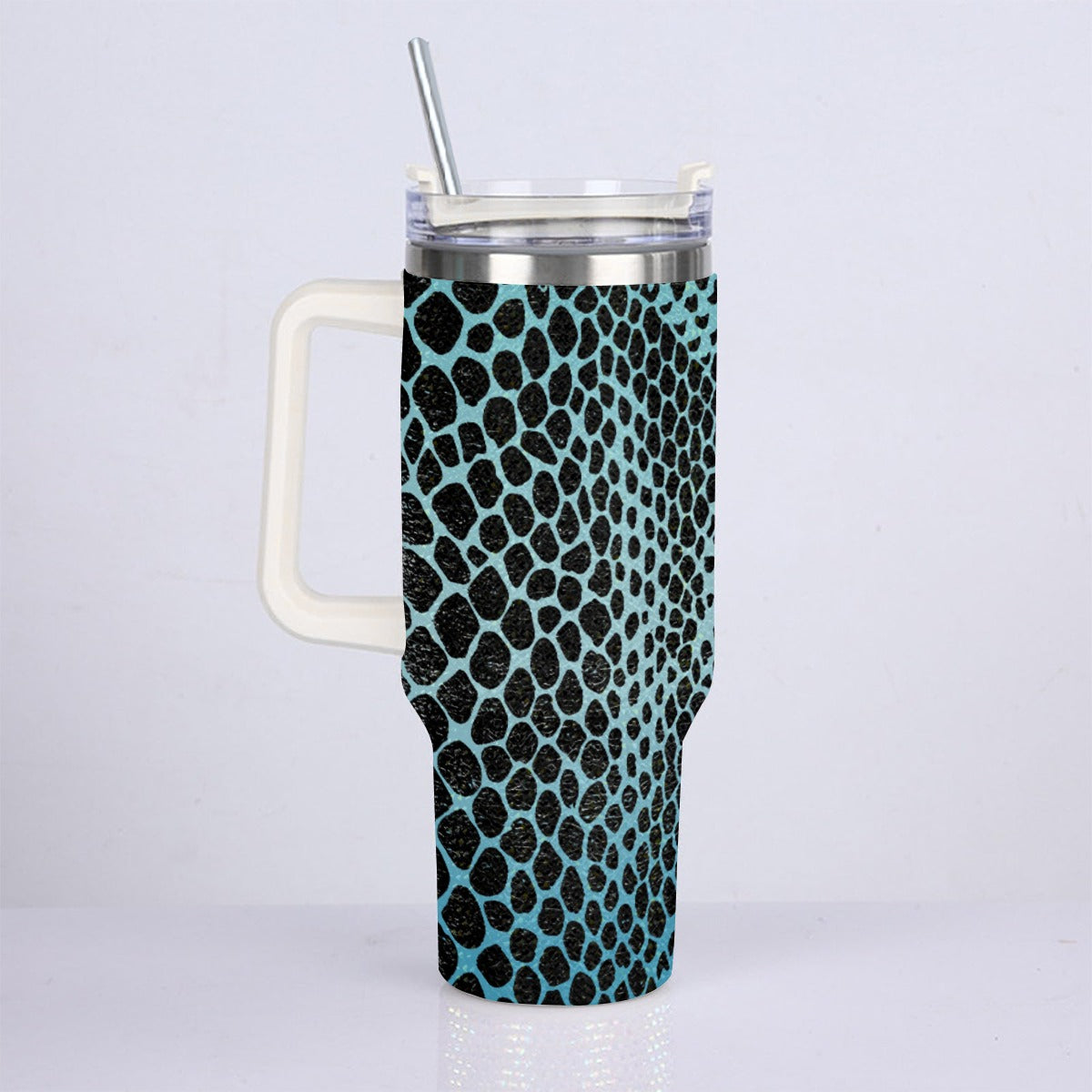 40oz Diamond Cup With Stainless Steel Straw