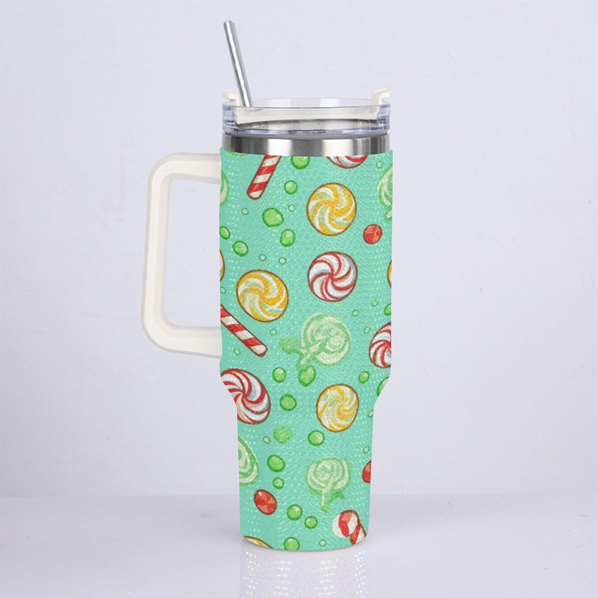 40oz Diamond Cup With Stainless Steel Straw