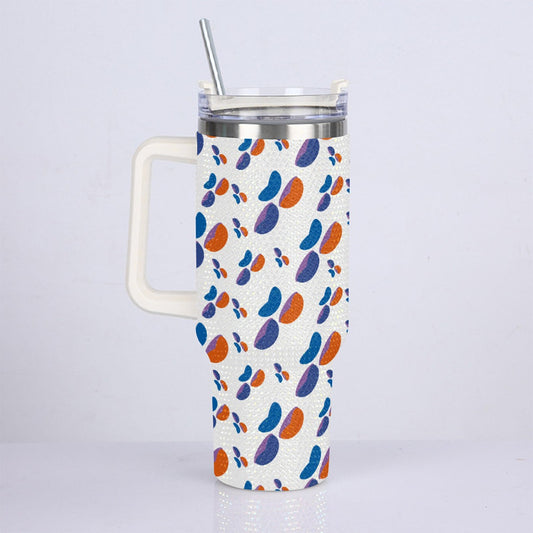40oz Diamond Cup With Stainless Steel Straw