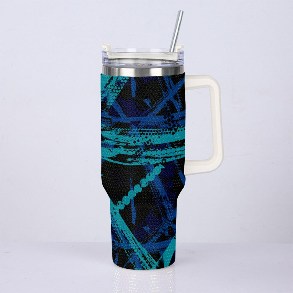 40oz Diamond Cup With Stainless Steel Straw