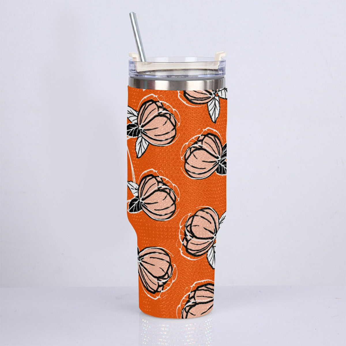 40oz Diamond Cup With Stainless Steel Straw