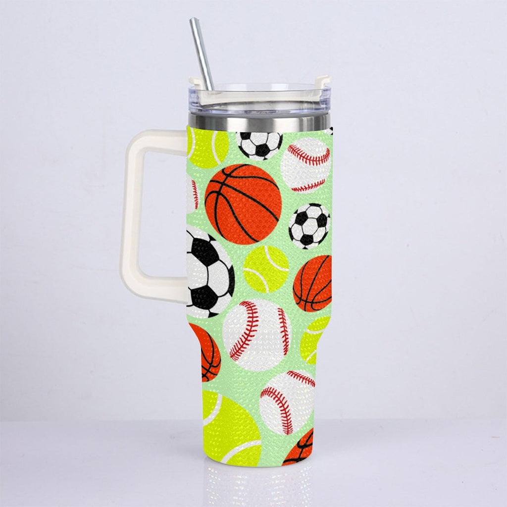 40oz Diamond Cup With Stainless Steel Straw