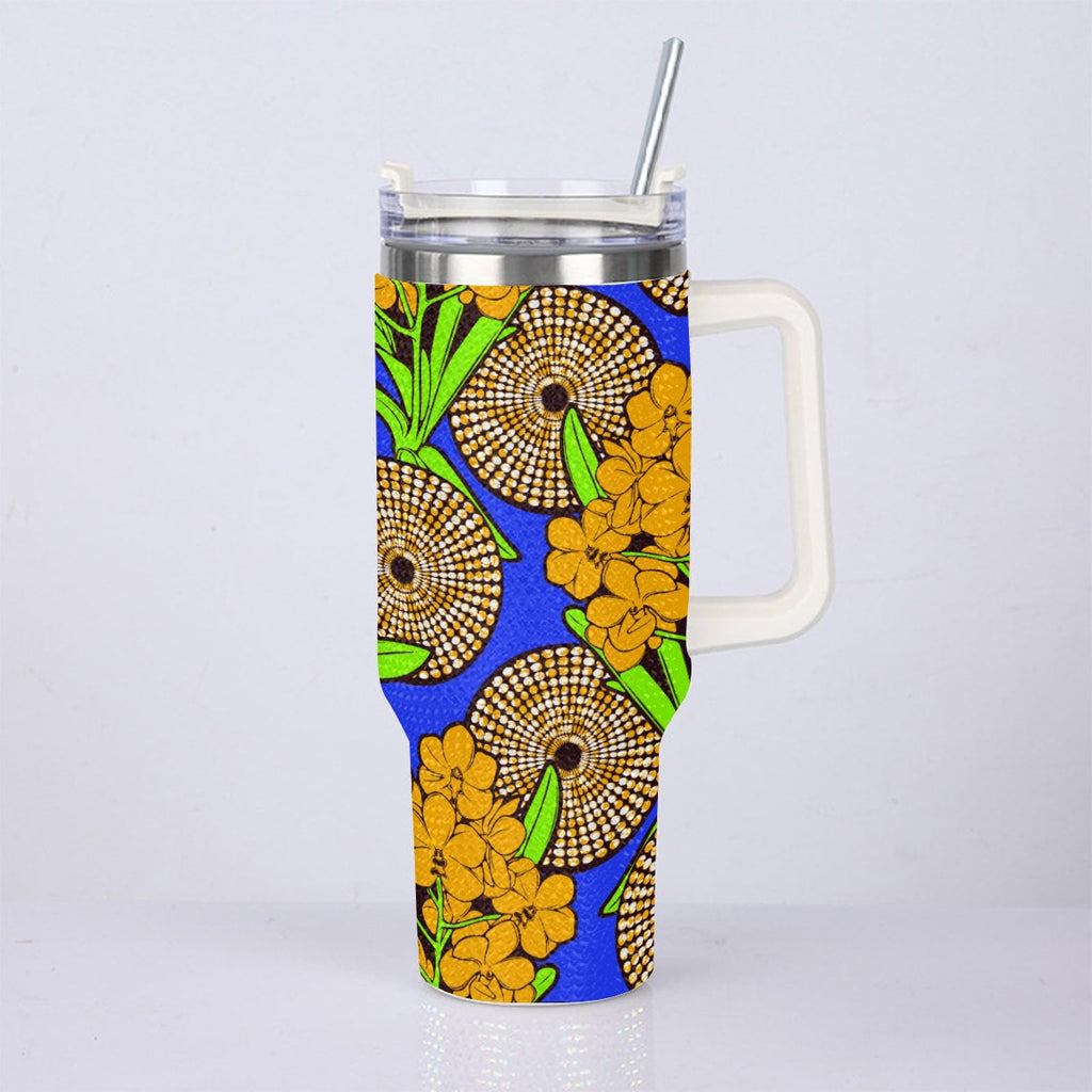 40oz Diamond Cup With Stainless Steel Straw