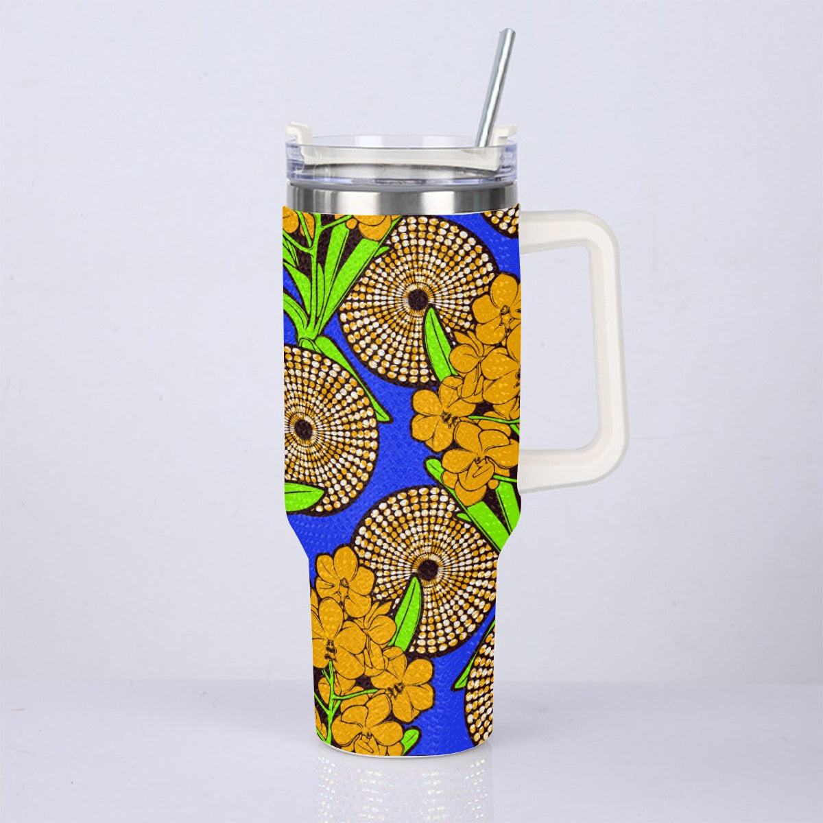 40oz Diamond Cup With Stainless Steel Straw