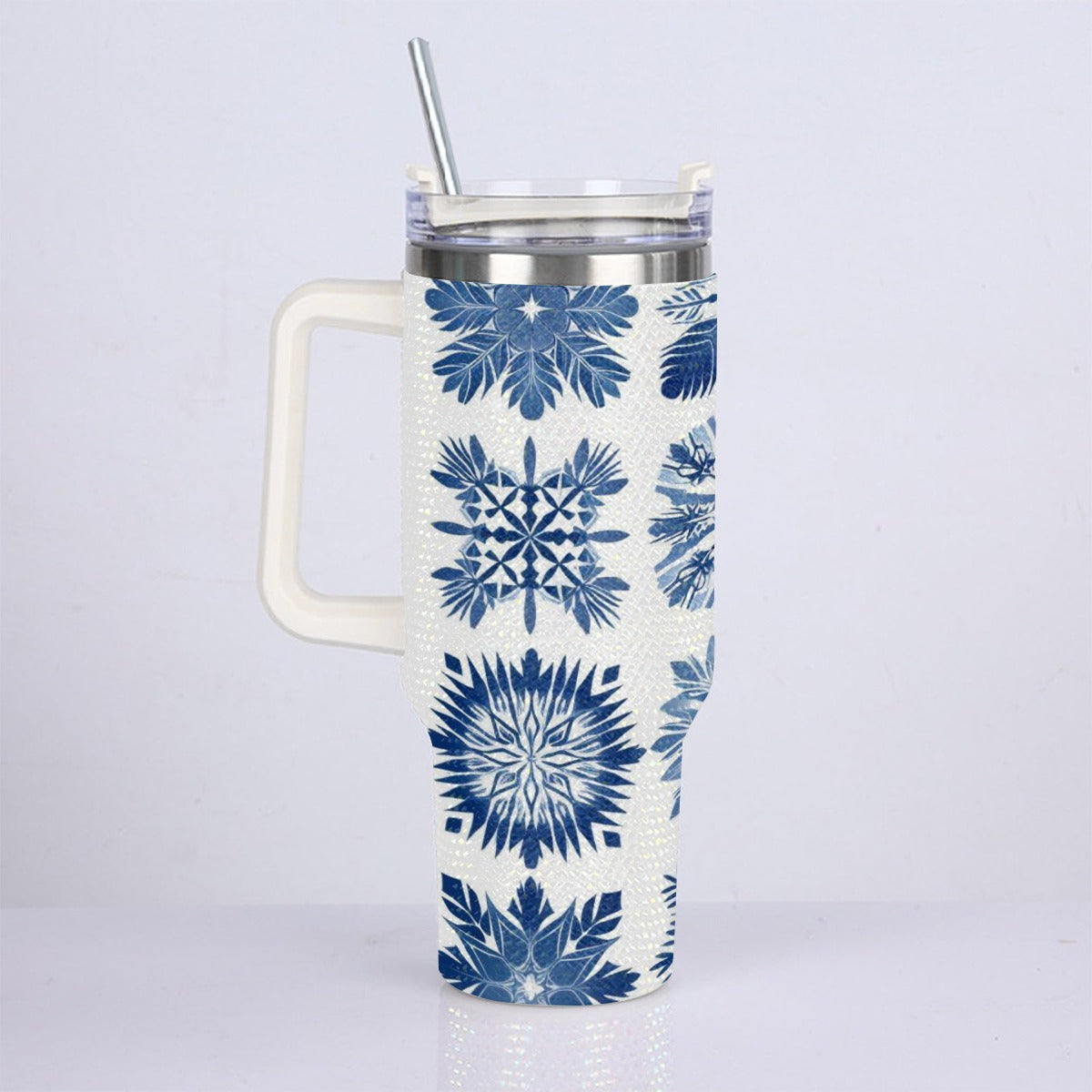 40oz Diamond Cup With Stainless Steel Straw