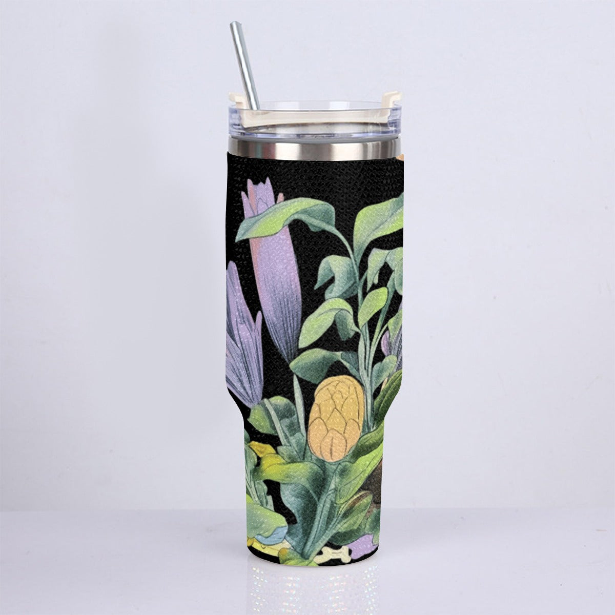 40oz Diamond Cup With Stainless Steel Straw