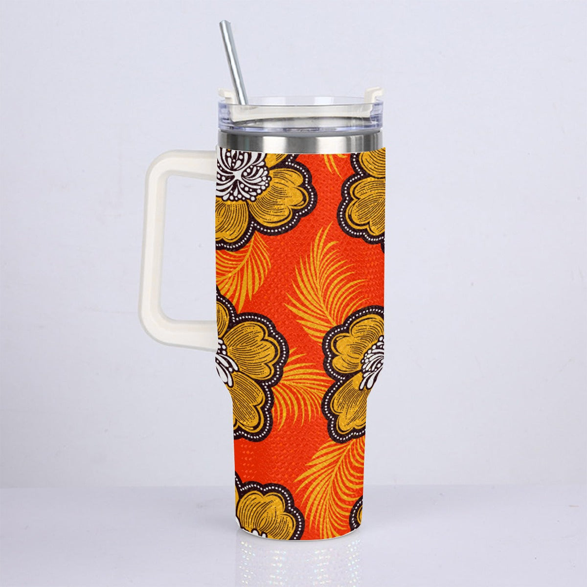 40oz Diamond Cup With Stainless Steel Straw