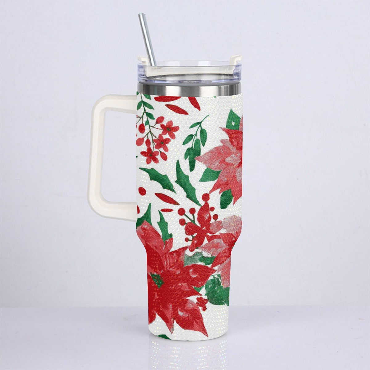 40oz Diamond Cup With Stainless Steel Straw