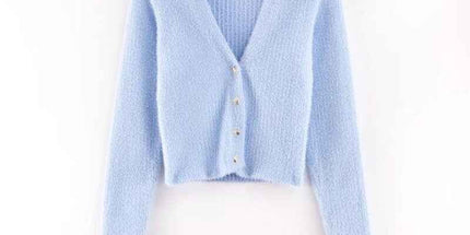 V-neck long sleeved cardigan sweater by eprolo