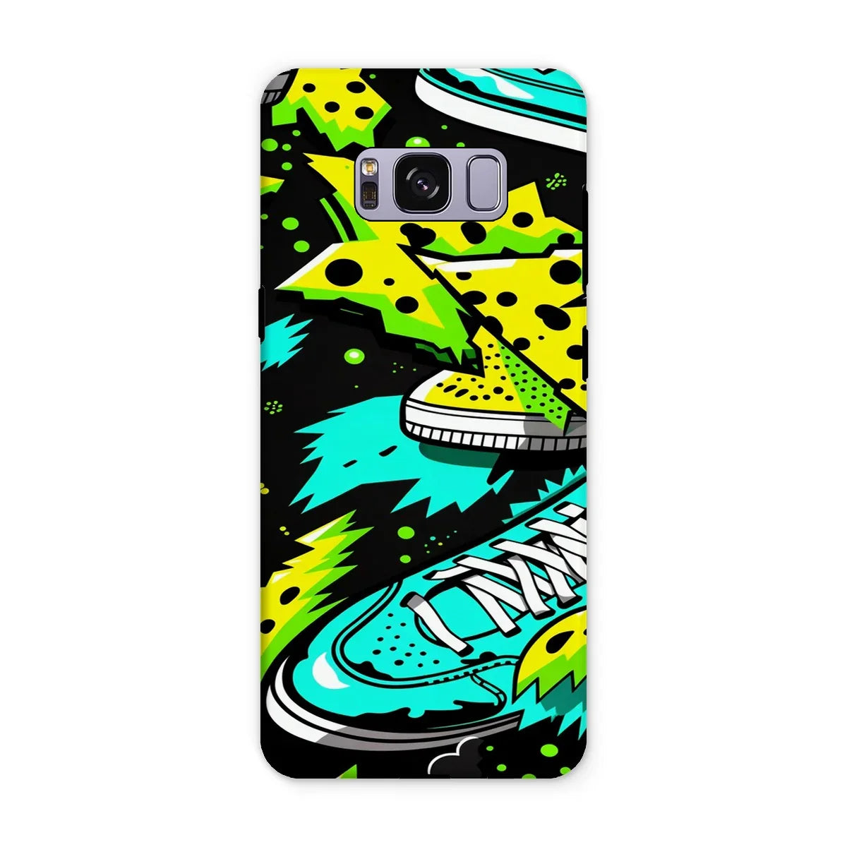 Electric Kicks Art: Urban Pop Art Sneaker Explosion, Graffiti  Tough Phone Case - D'Sare