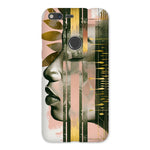 Echoes of Life: Afrocentric Meditation Peach and Gold Abstract Art Eclectic  Snap Phone Case