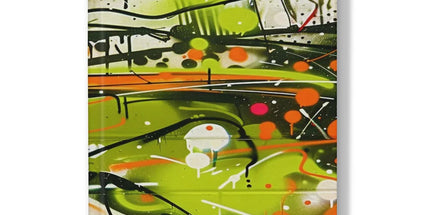 Neon Splatter Symphony: Urban Graffiti Art Hardback Journal by Prodigi