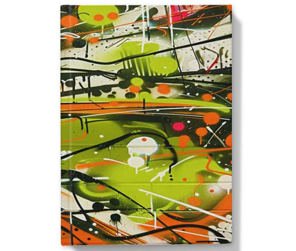 Neon Splatter Symphony: Urban Graffiti Art Hardback Journal - D'Sare