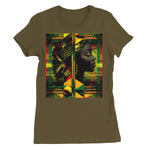 Abstract Red and Green Black Queen Fusion Women's Favourite T-Shirt