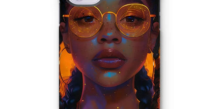 Solar Flare Radiant Soul Beautiful Black Girl Tough Phone Case by Prodigi