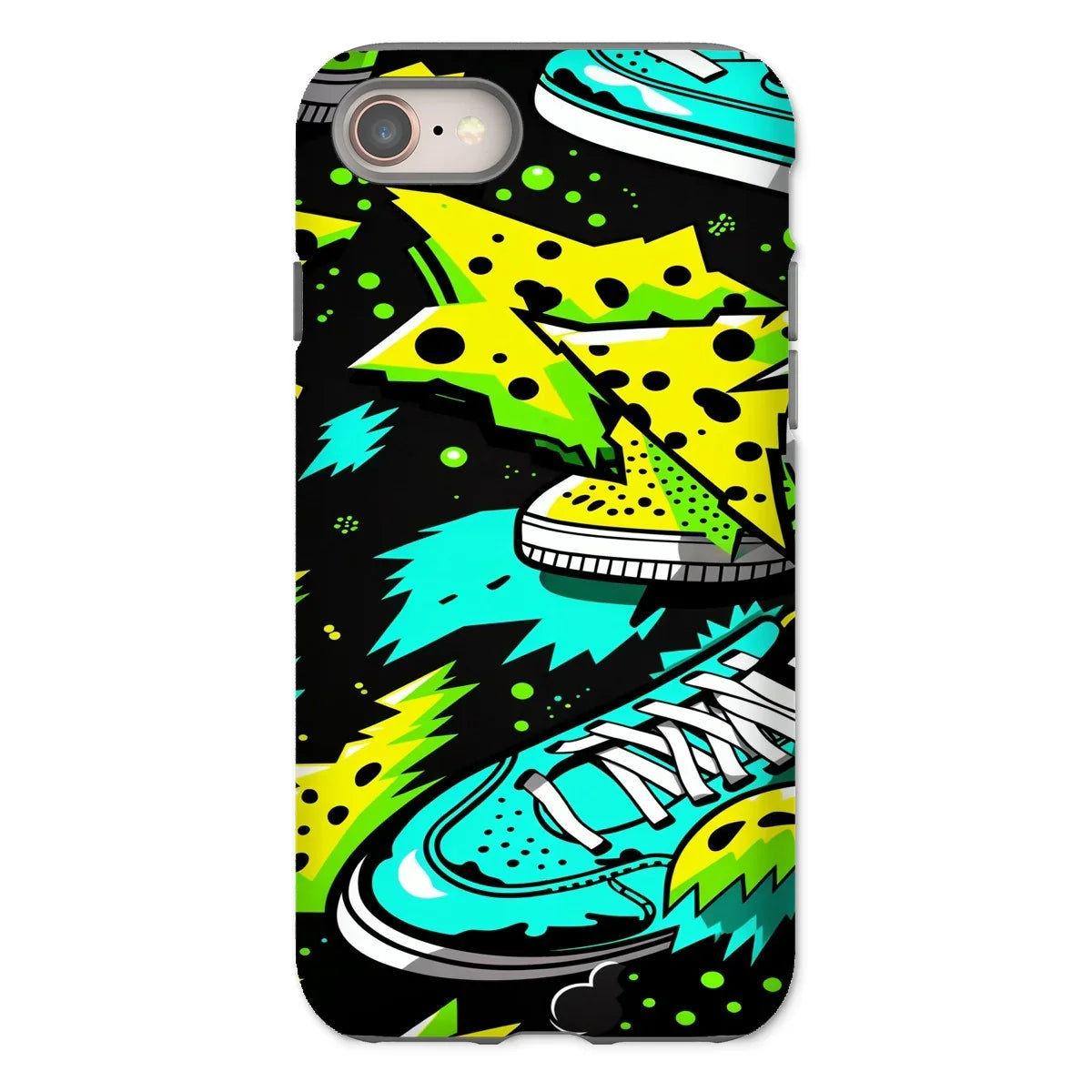 Electric Kicks Art: Urban Pop Art Sneaker Explosion, Graffiti  Tough Phone Case - D'Sare