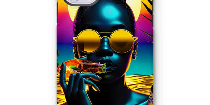 Tropical Sunset Dreams : Neon Vibes Tough Phone Case by Prodigi