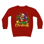 Reindeer Merry Christmas  Kids Sweatshirt