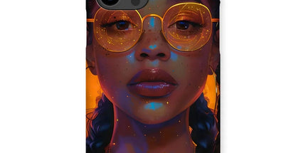 Solar Flare Radiant Soul Beautiful Black Girl Snap Phone Case by Prodigi