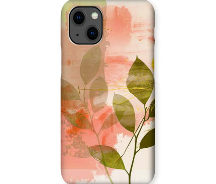 Peach Golden Leafy Escape  Snap Phone Case - D'Sare