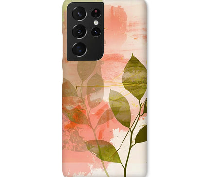 Peach Golden Leafy Escape  Snap Phone Case - D'Sare