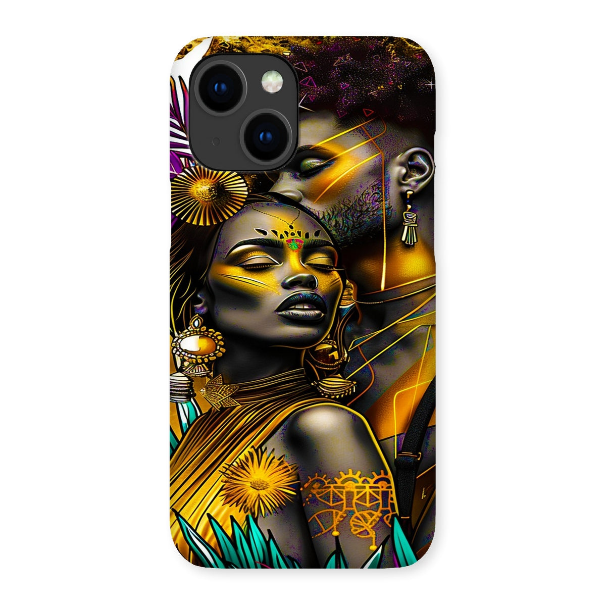 Golden Embrace Majestic Love Waterfall Snap Phone Case - D'Sare