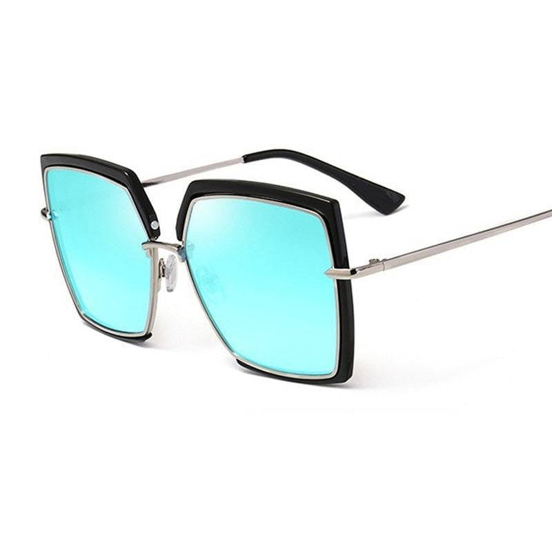 Cat Eye Sunglasses: Chic Mirror Square Shades for Women