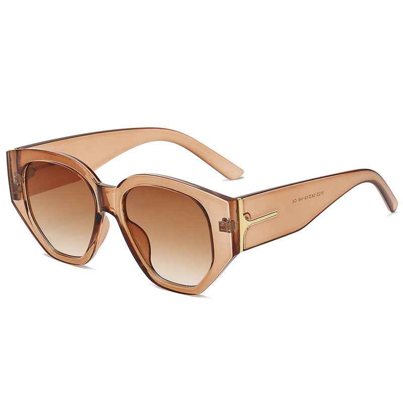 New Trend Big Frame Women Sunglasses Irregular Street Shooting Sunglasses Men Retro Wide Frame Glasses by eprolo