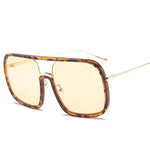 Square Big Frame Sunglasses Men Women Fashion Shades UV400 Vintage Glasses