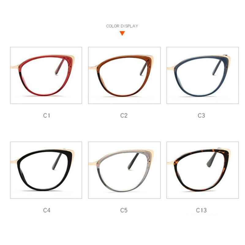 Anti-blue Light Cat Eye Spectacle Women Lens Glasses by eprolo