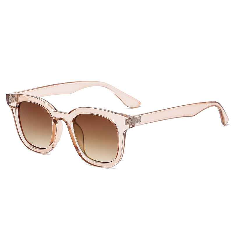 New Retro Small Frame Square Sunglasses For Men And Women Simple Travel Beach Sunglasses Round Face Glasses by eprolo