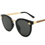 Bee Fashion For Women Sunglasses Men Square Brand Design Sun Glasses Oculos Retro Male Iron