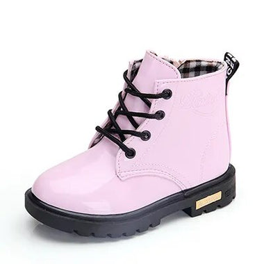 Little Explorer: Waterproof PU Leather Snow Boots for Girls (Sizes 21-37)CHS