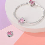 Pink Diamante Sweet 26 Letter Charm Personalized Beads