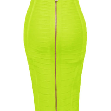 Chic Elegance: A Line Pencil Design  Bandage Skirt in 13 Vibrant Shades - Plus Size - D'Sare