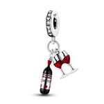 925 Silver Color Fashion High Heels Lipstick Camera Charms Bead Fit Pandora 925 Original Bracelets DIY Mother's Day Jewelry Gift