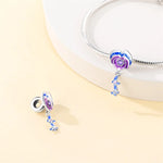 Spring 925 Silver Color Sakura Butterfly Flowers Charms Beads Fit Pandora 925 Original Bracelets Fine DIY Jewelry Birthday Gifts