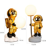 D'Sare's Cosmic LED Astronaut & Moon Night Table Lamp- Perfect Gift for Young Explorers
