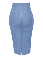 Chic Elegance: A Line Pencil Design  Bandage Skirt in 13 Vibrant Shades - Plus Size - D'Sare