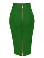 Chic Elegance: A Line Pencil Design  Bandage Skirt in 13 Vibrant Shades - Plus Size XL to XXL