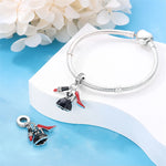 925 Silver Color Fashion High Heels Lipstick Camera Charms Bead Fit Pandora 925 Original Bracelets DIY Mother's Day Jewelry Gift