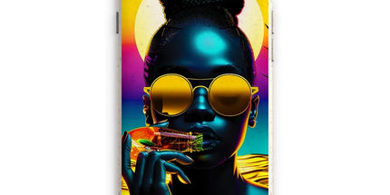 Tropical Sunset Dreams : Neon Vibes Eco Phone Case by Prodigi