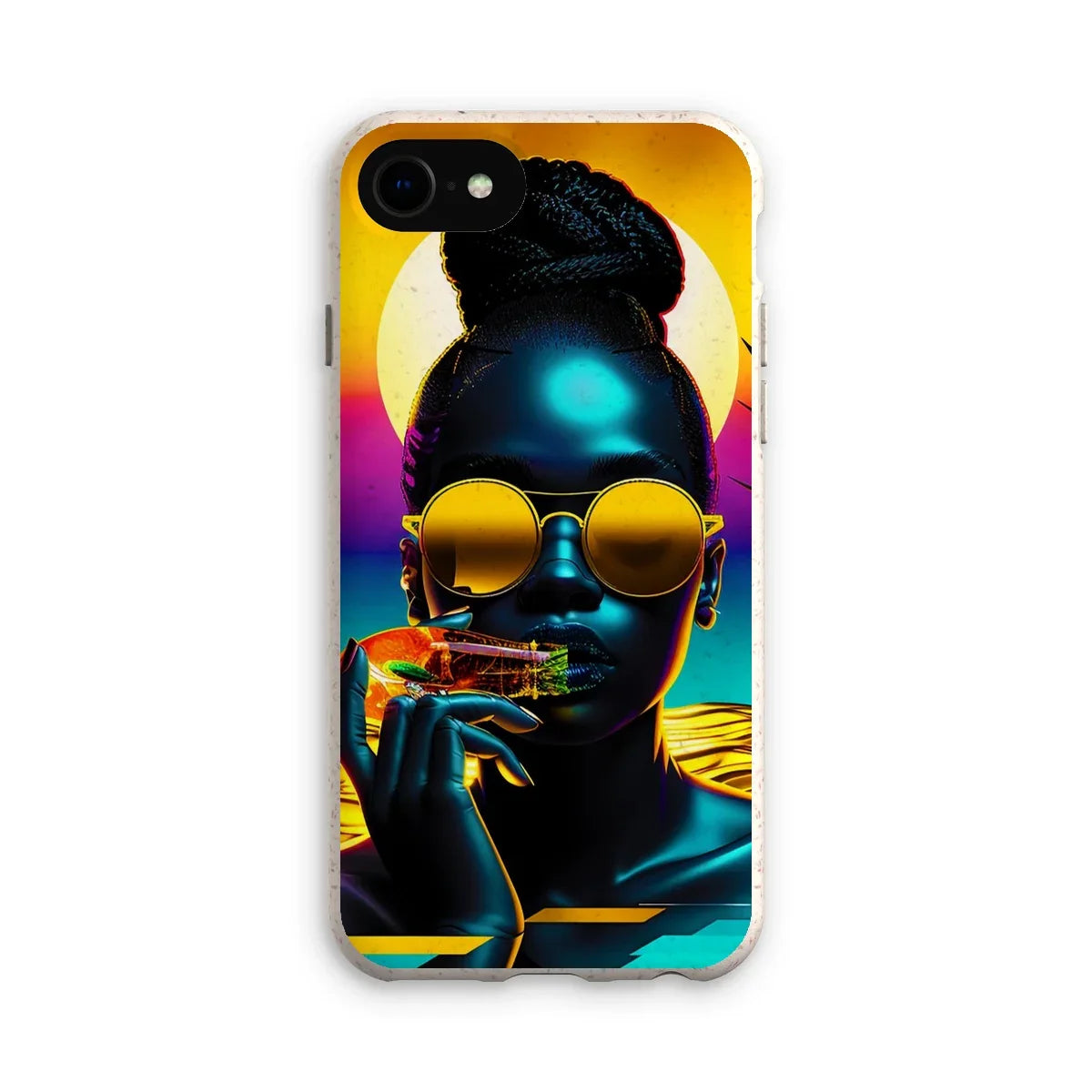 Tropical Sunset Dreams : Neon Vibes  Eco Phone Case - D'Sare