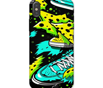 Electric Kicks Art: Urban Pop Art Sneaker Explosion, Graffiti  Tough Phone Case - D'Sare