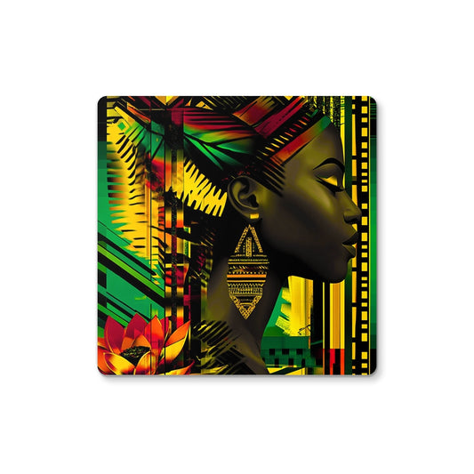 African Print Empress  Coaster - D'Sare